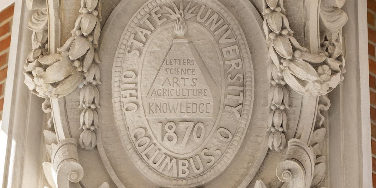 Stone seal of The Ohio State University