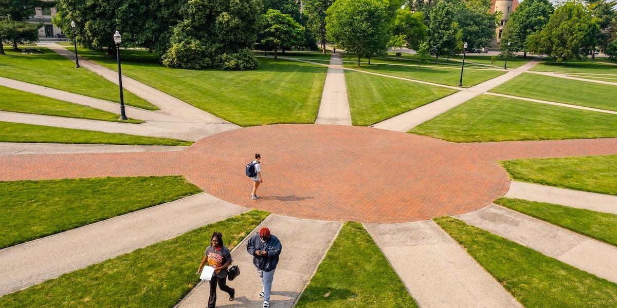 Center of the Oval on Ohio State campus
